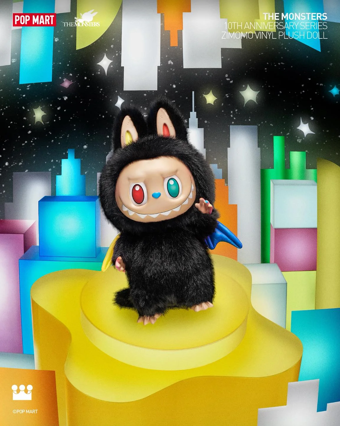 The Monsters (Labubu) 10th Anniversary Series-ZIMOMO Vinyl Plush Doll